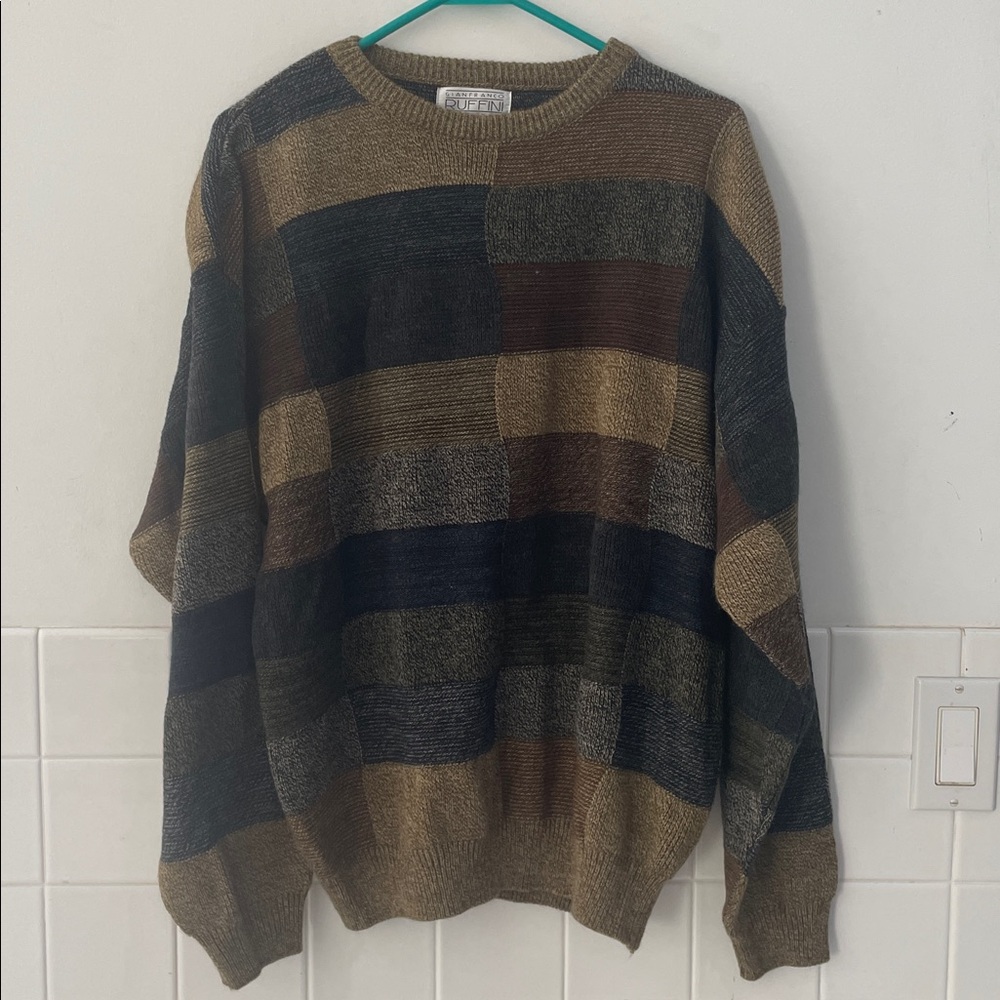 Vintage 80's Gianfranco Ruffini Totally 80s Cosby Style Sweater - Size‎ Medium